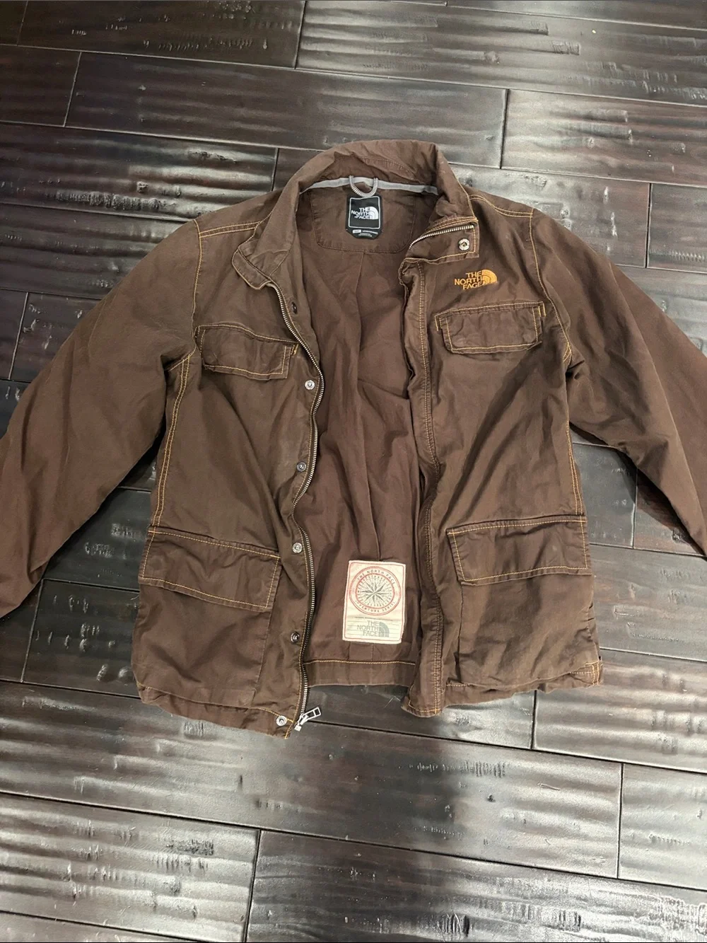The North Face Brown Military-Style Field Jacket